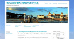 Desktop Screenshot of ostseebad-binz-ferienwohnung.de